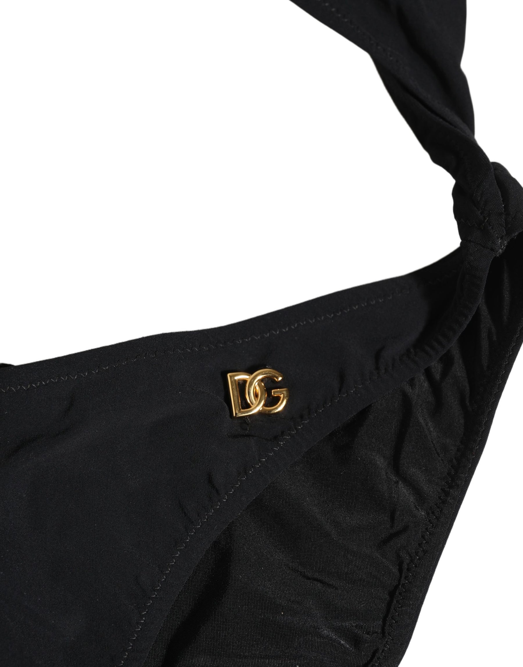 Dolce & Gabbana Black Cutout Logo One Piece Swimsuit Swimwear | Regal Royce