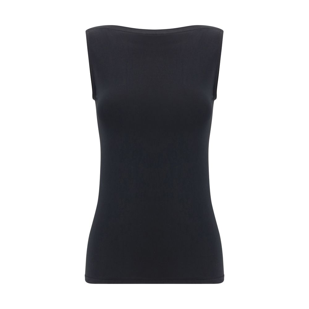 Wolford Black Modal Sleeveles T-Shirt | Regal Royce