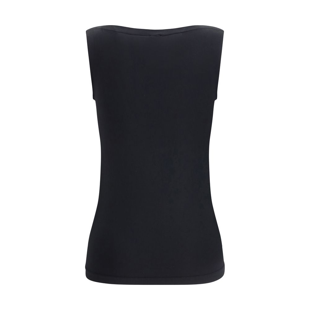 Wolford Black Modal Sleeveles T-Shirt | Regal Royce