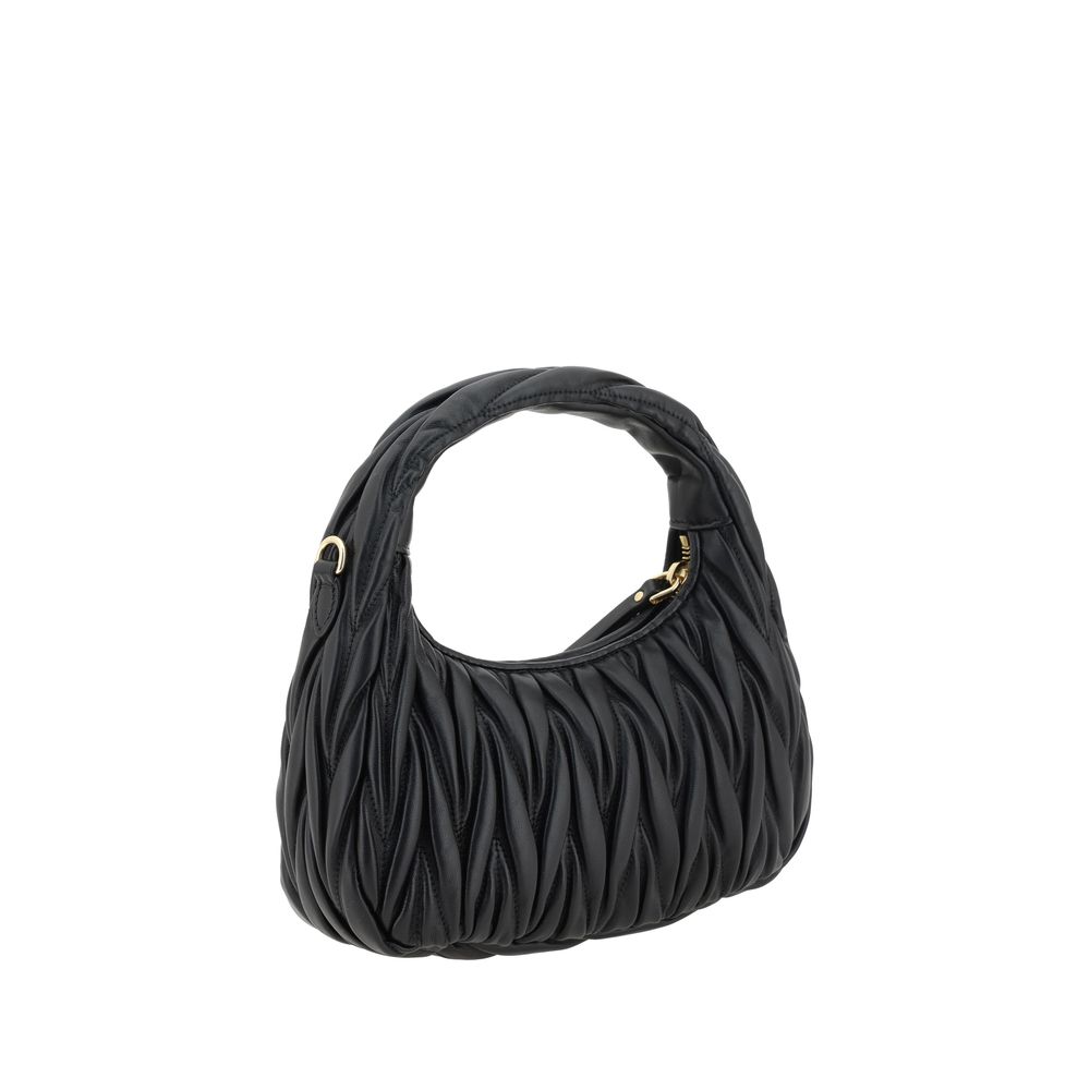 Miu Miu Black Calf Leather Bos Taurus Handbag | Regal Royce