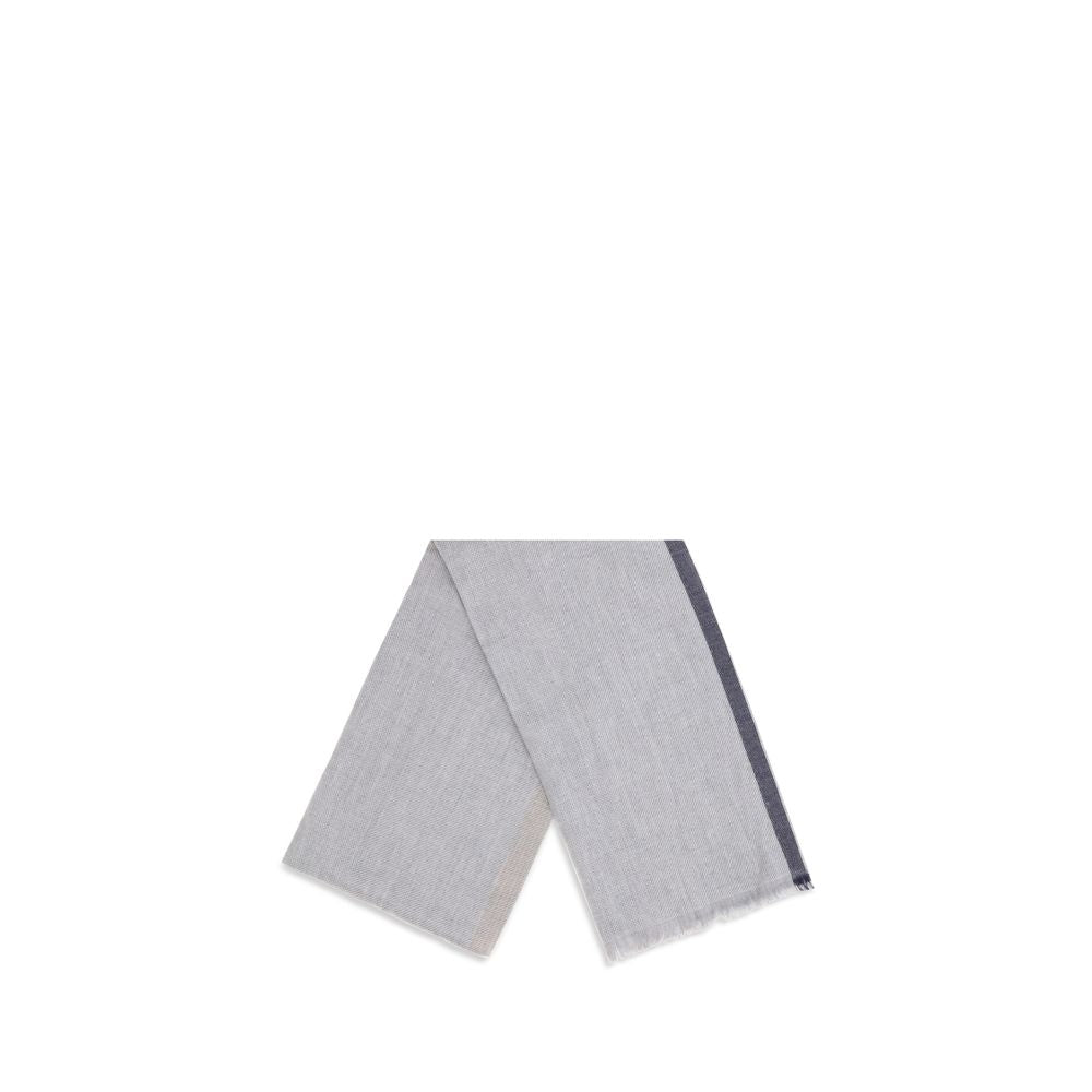 Brunello Cucinelli Gray Cashmere Scarf | Regal Royce