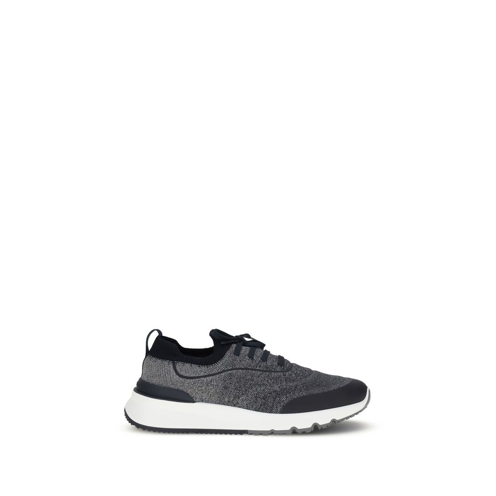 Brunello Cucinelli Gray Cotton Athletic Sneakers | Regal Royce