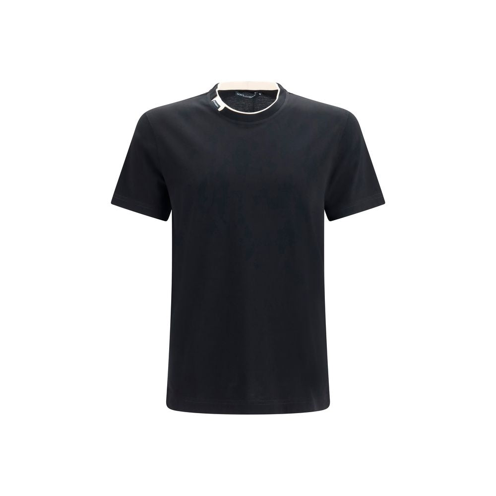 Dolce & Gabbana Black Cotton T-Shirt | Regal Royce