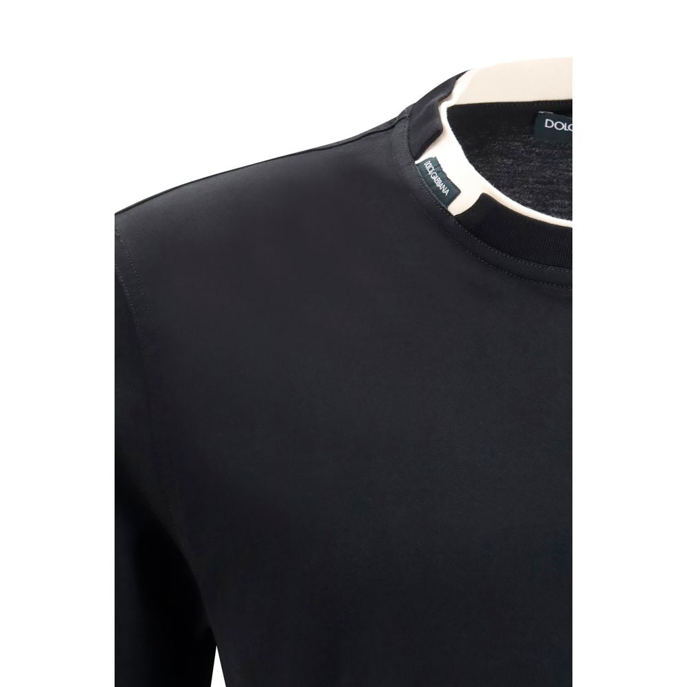 Dolce & Gabbana Black Cotton T-Shirt | Regal Royce