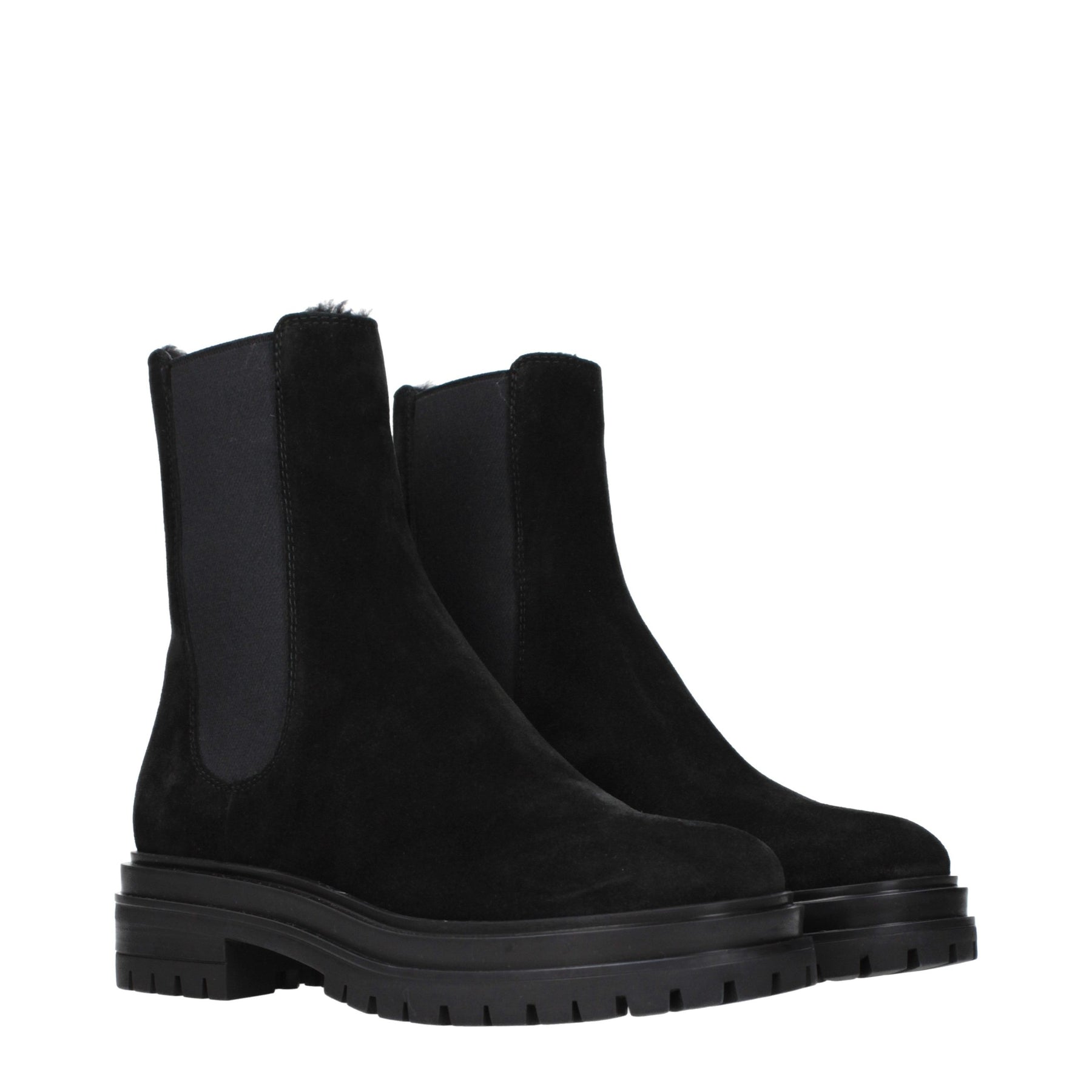 Gianvito Rossi Black Leather Ankle Boots | Regal Royce