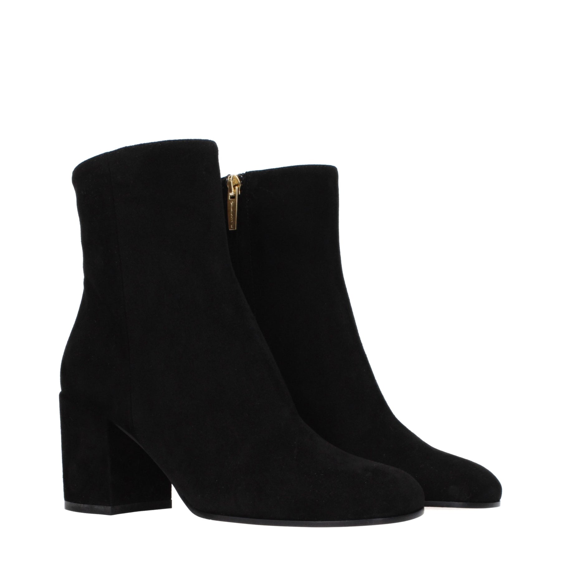 Gianvito Rossi Black Leather Ankle Boots | Regal Royce
