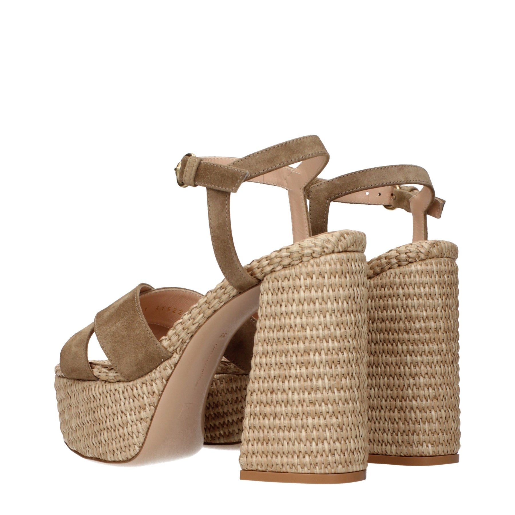 Gianvito Rossi Brown Leather Platform Sandals | Regal Royce