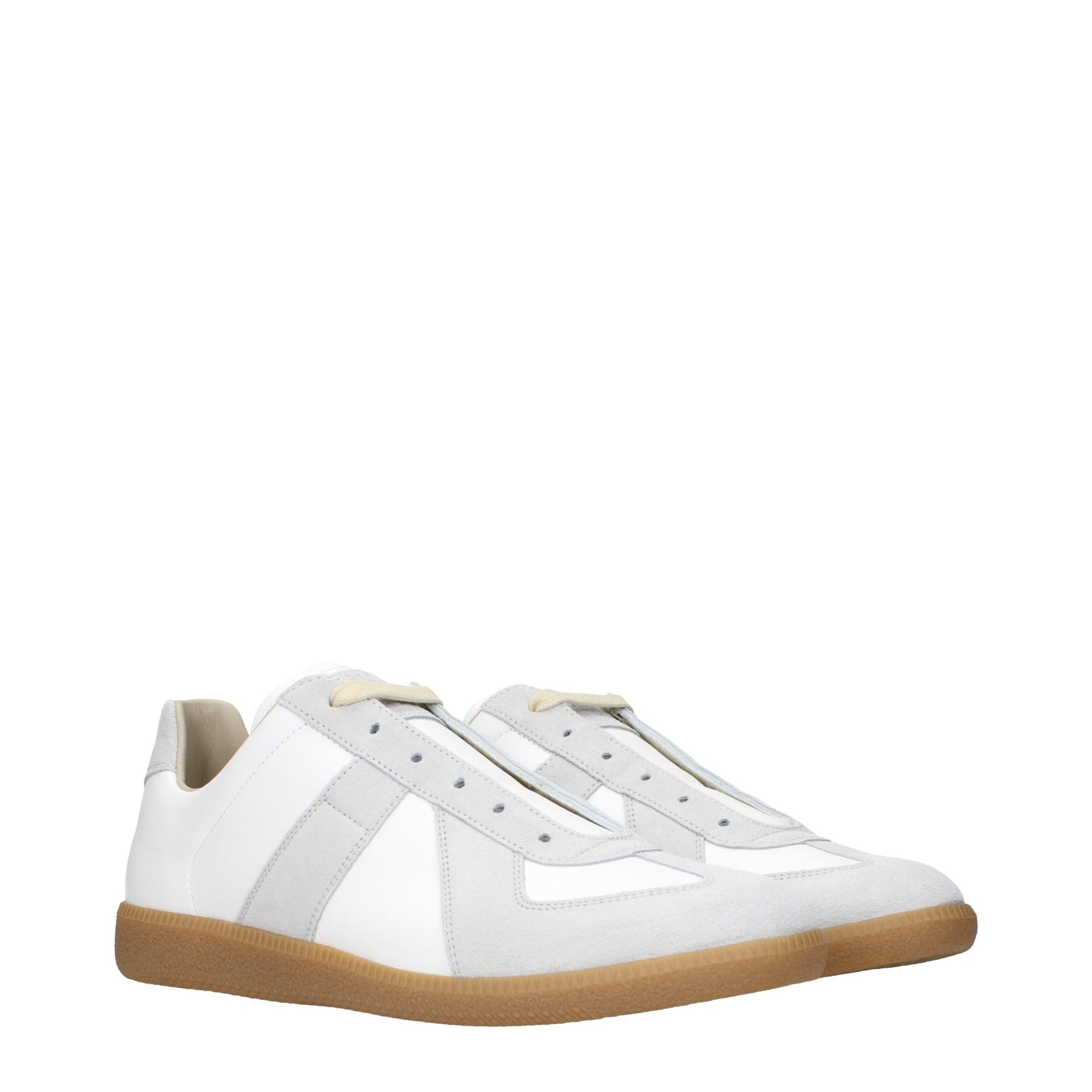 Maison Margiela White Leather Low Top Sneakers | Regal Royce