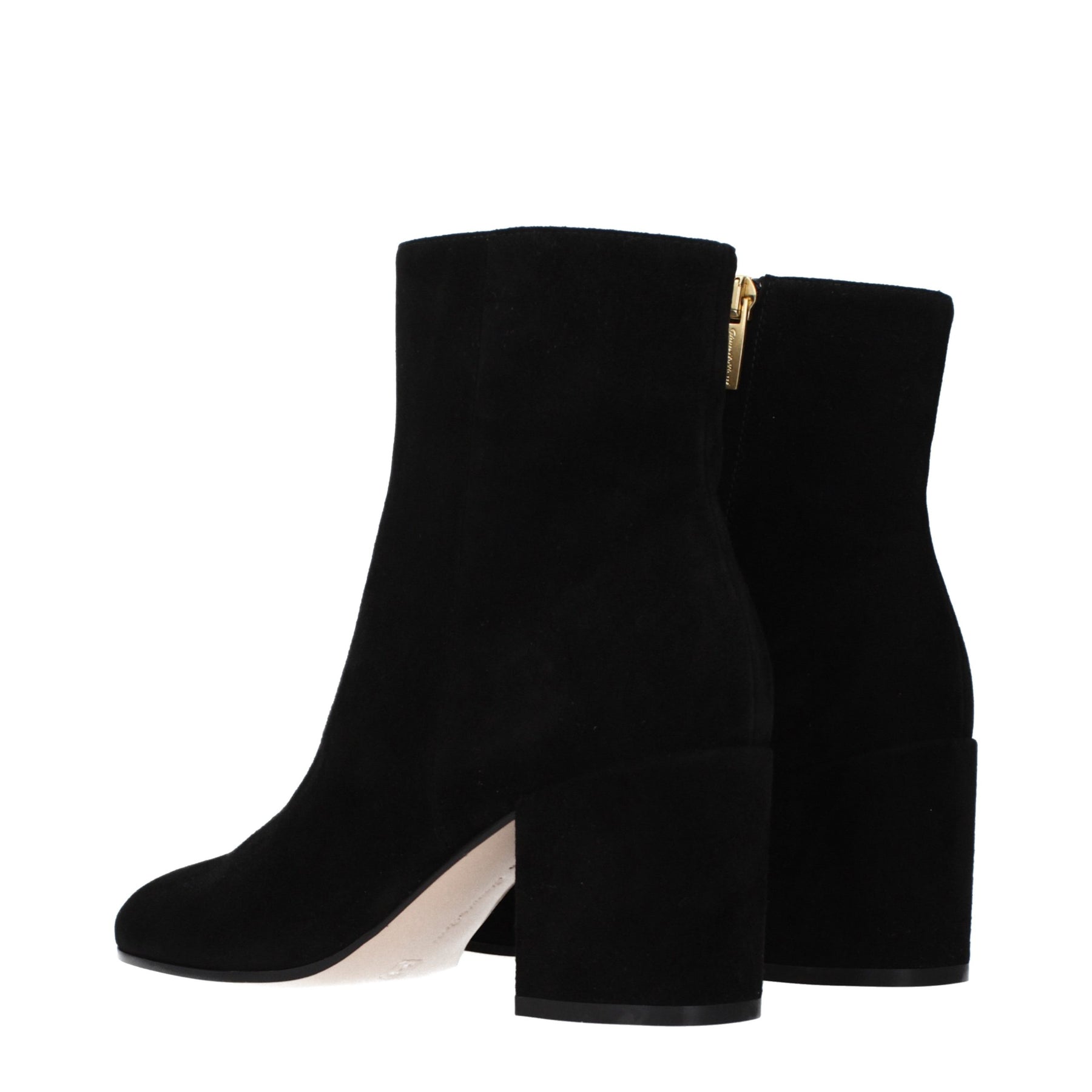 Gianvito Rossi Black Leather Ankle Boots | Regal Royce