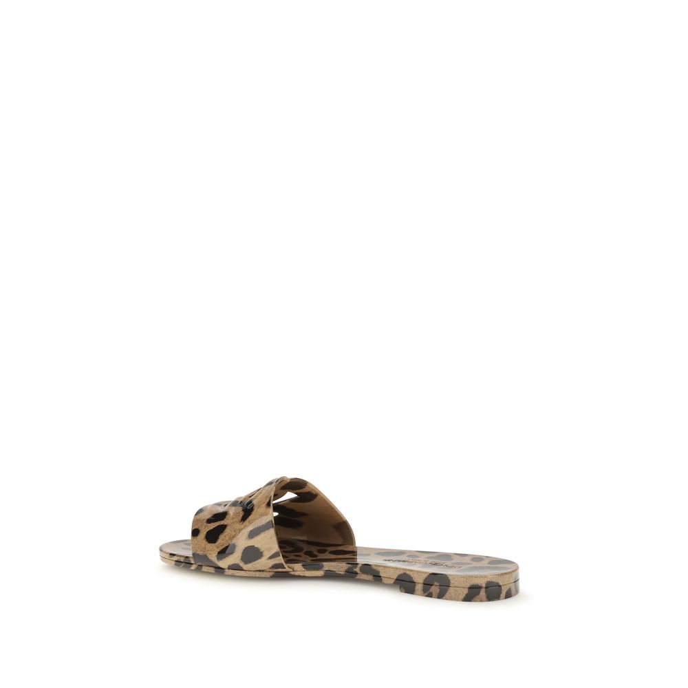 Dolce & Gabbana Multicolor Rubber Flat Sandals | Regal Royce