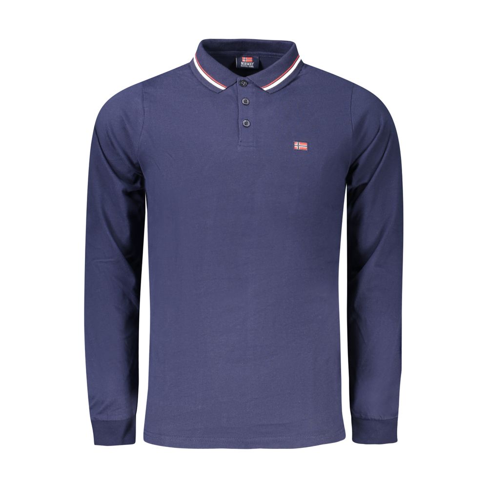 Norway 1963 Blue Cotton Men's Polo | Regal Royce