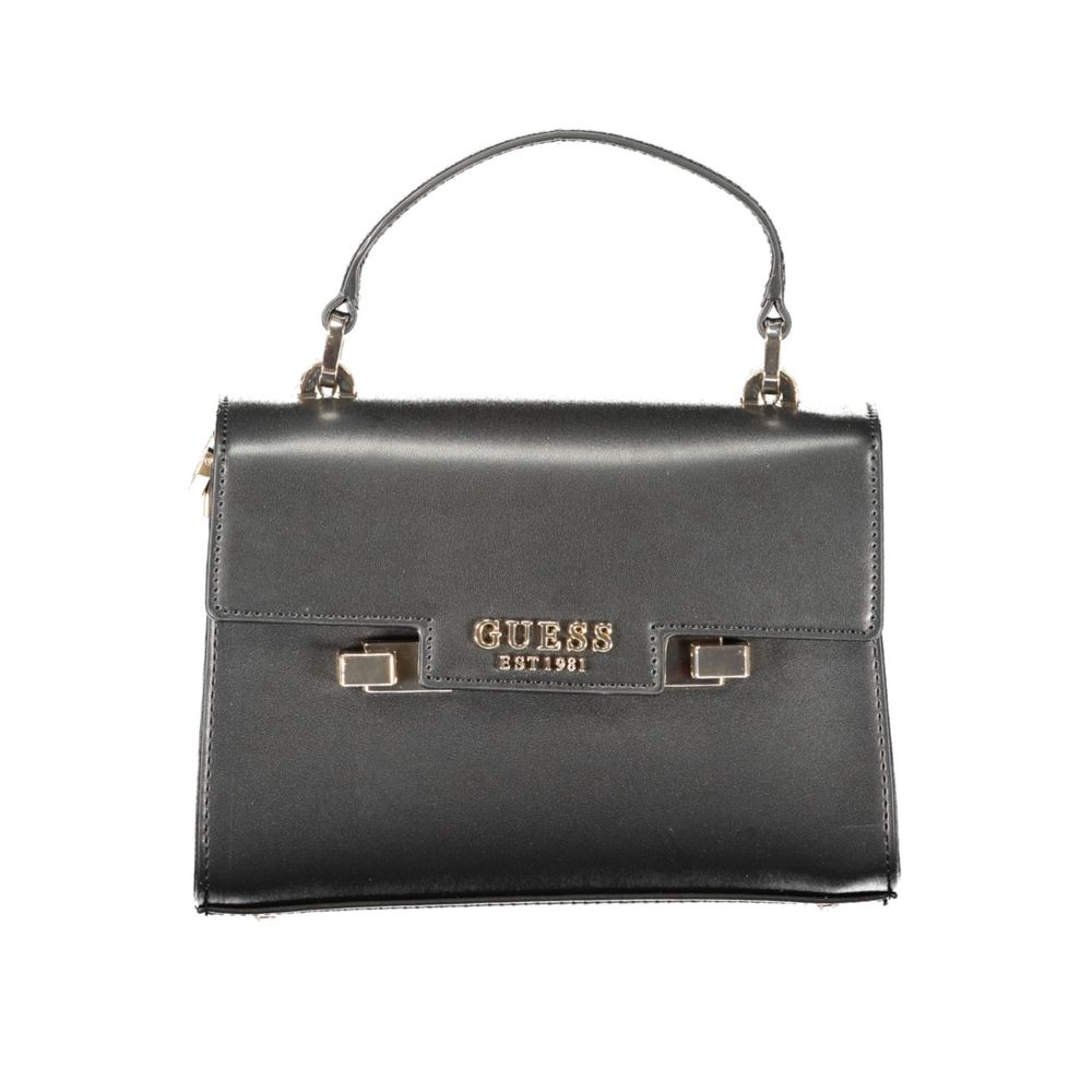 Guess Jeans Black Polyethylene Women Handbag | Regal Royce