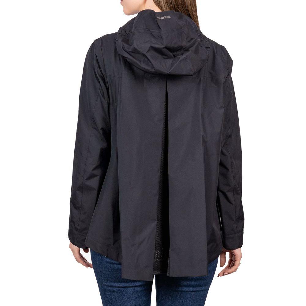 Herno Black Polyester Shell Jacket | Regal Royce