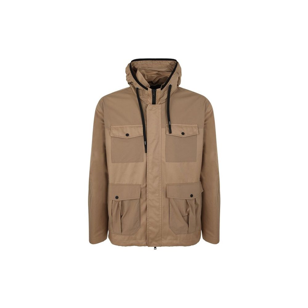 Herno Brown Cotton Shell Jacket | Regal Royce
