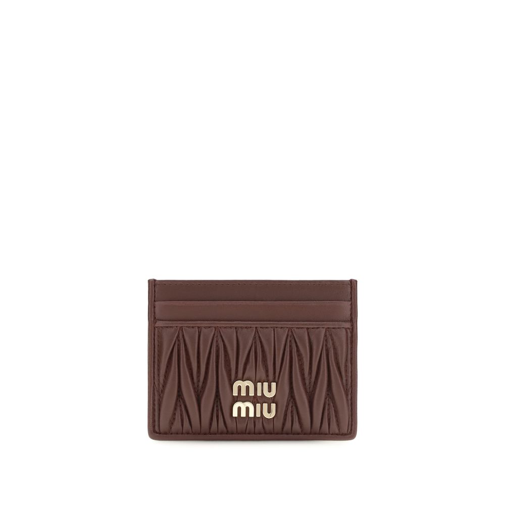 Miu Miu Bordeaux Lamb Ovis Aries Aries Wallet | Regal Royce