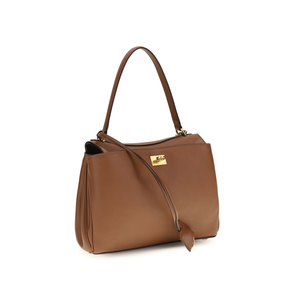 Balenciaga Brown Calf Leather Bos Taurus Shoulder Bag | Regal Royce