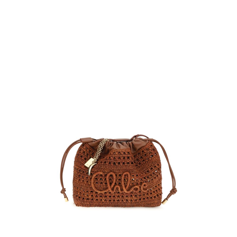 Chloé Brown Raffia Shoulder Bag | Regal Royce