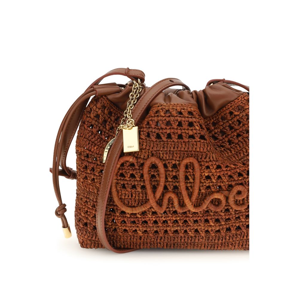 Chloé Brown Raffia Shoulder Bag | Regal Royce