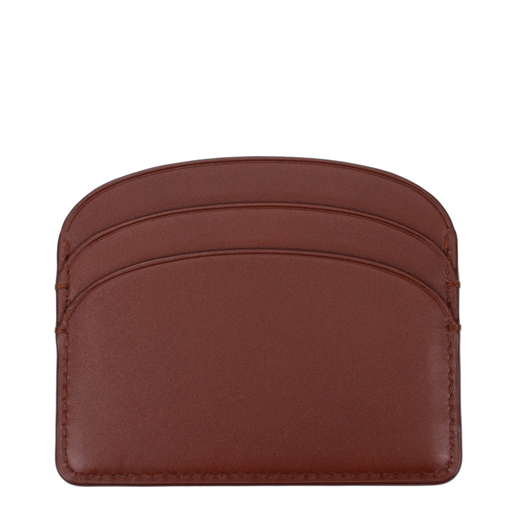 A.P.C. Brown Leather Cardholder | Regal Royce
