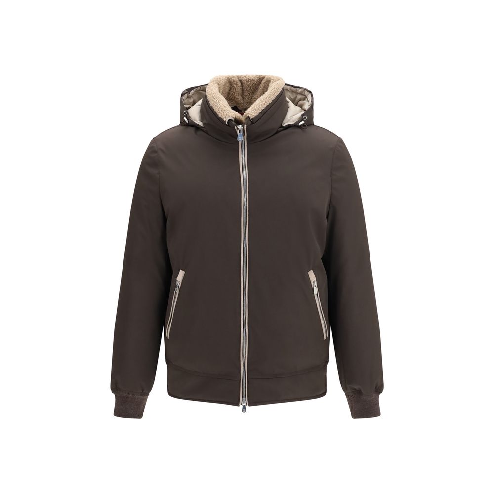 Brunello Cucinelli Brown Polyamide Shell Jacket | Regal Royce