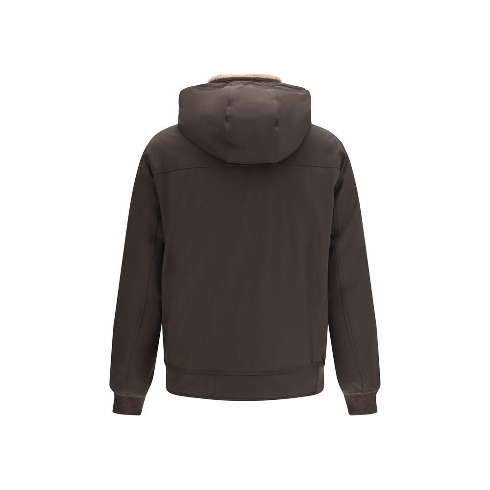 Brunello Cucinelli Brown Polyamide Shell Jacket | Regal Royce