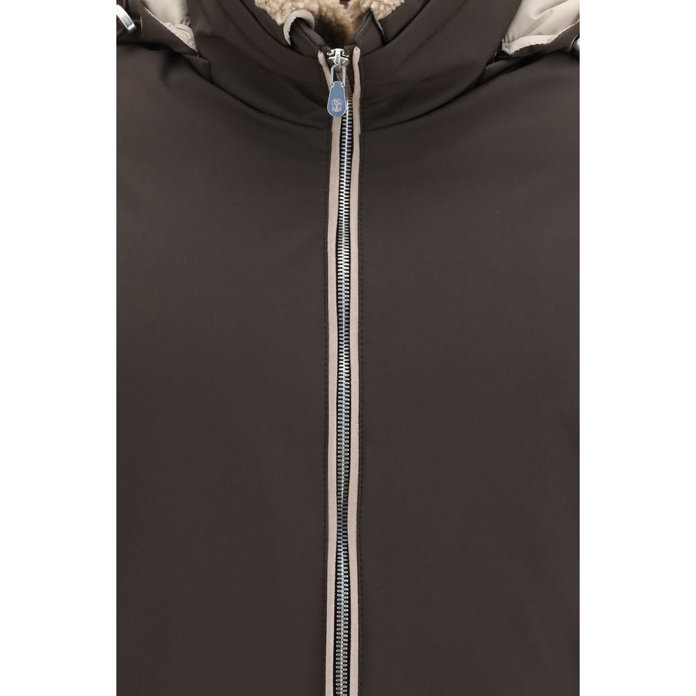 Brunello Cucinelli Brown Polyamide Shell Jacket | Regal Royce