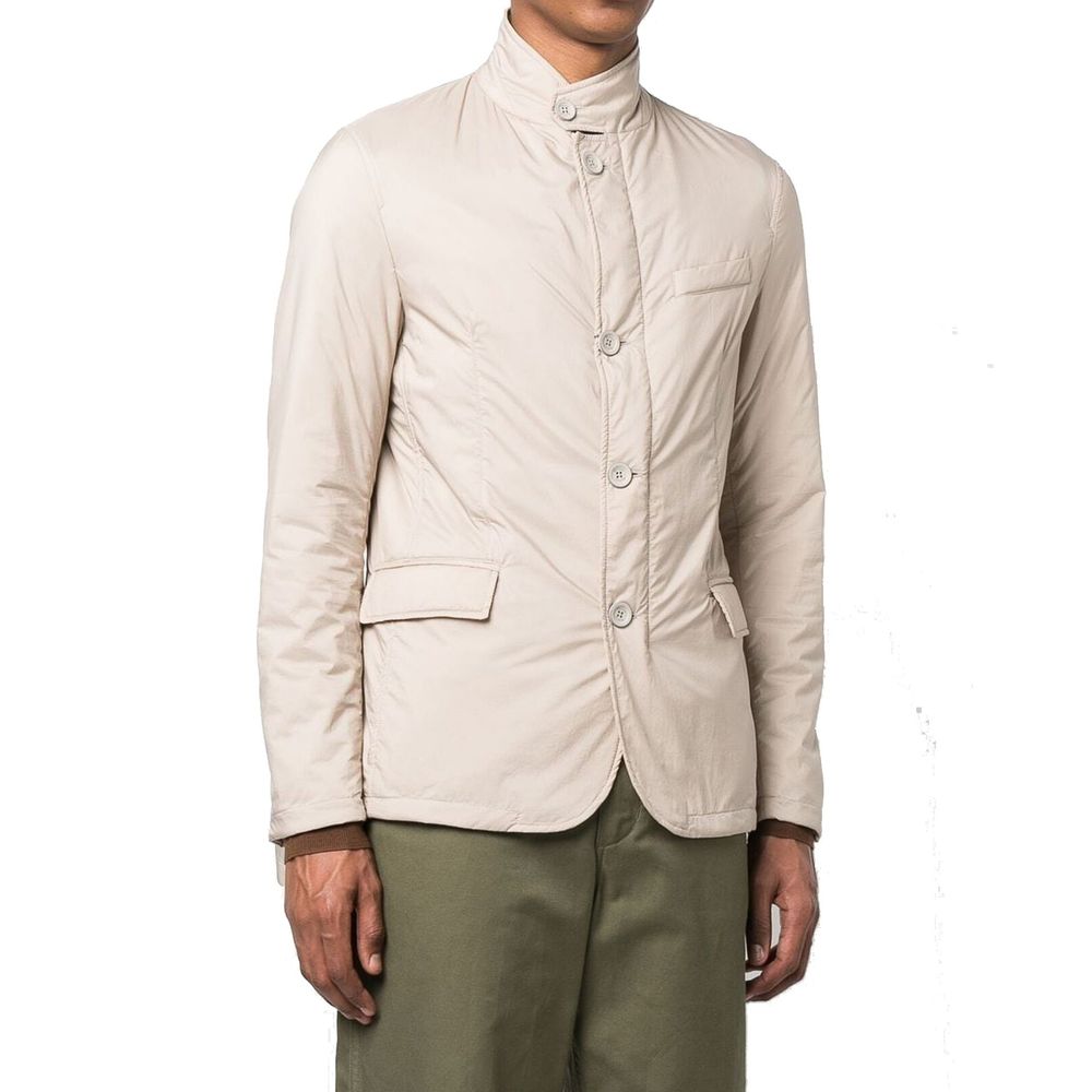 Herno Beige Polyamide Full-Length Jacket | Regal Royce
