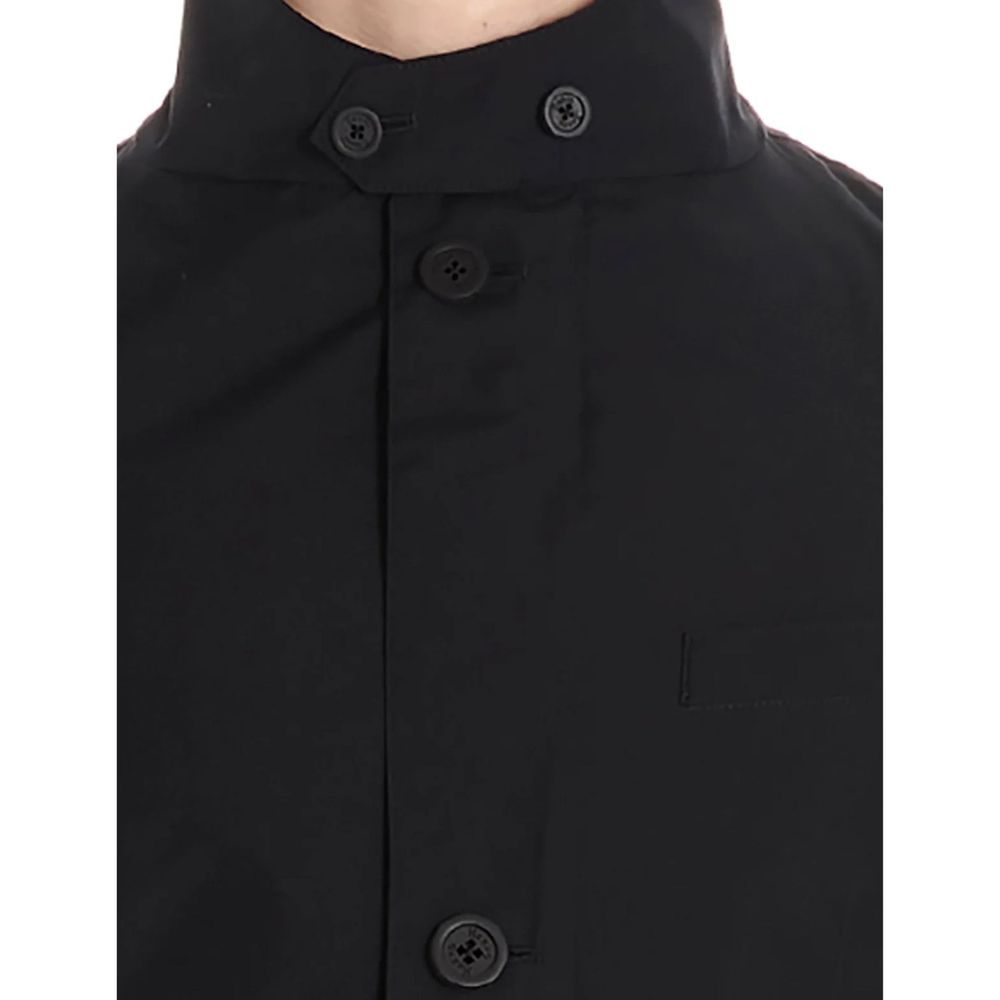 Herno Black Polyester Full-Length Jacket | Regal Royce