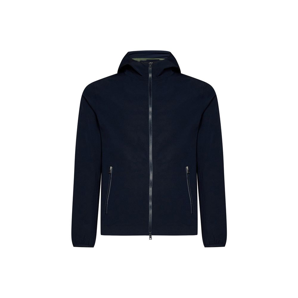 Herno Blue Elastane Shell Jacket | Regal Royce