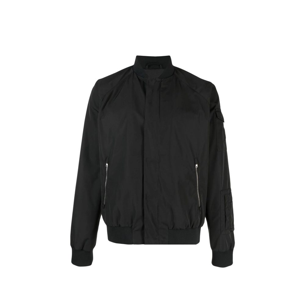 Herno Black Polyester Bomber | Regal Royce