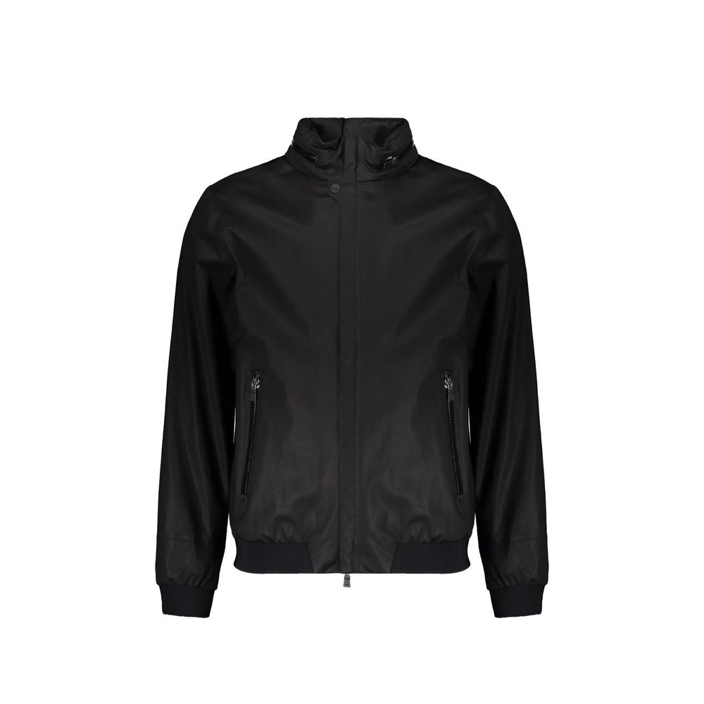 Herno Black Cotton Bomber | Regal Royce