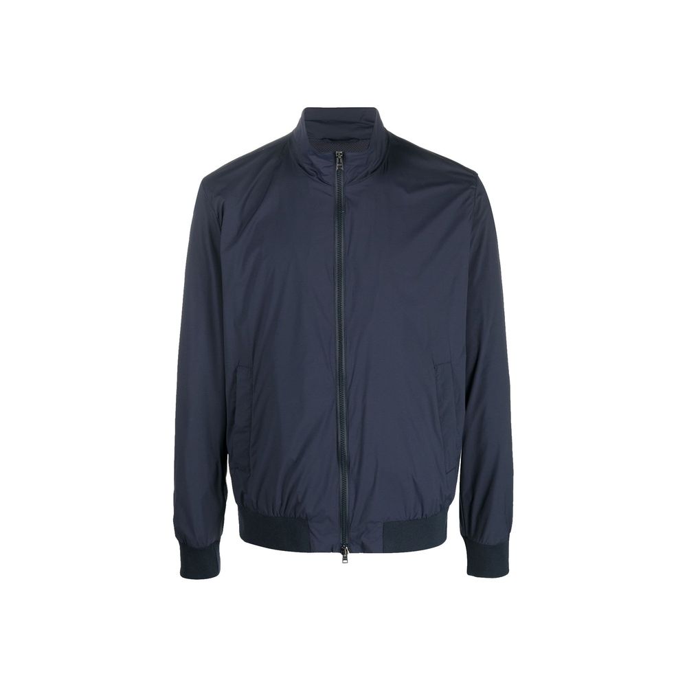 Herno Blue Polyester Bomber | Regal Royce