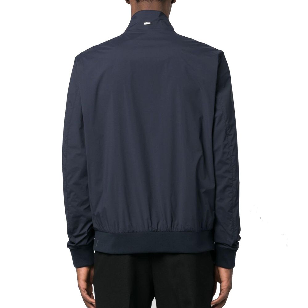 Herno Blue Polyester Bomber | Regal Royce