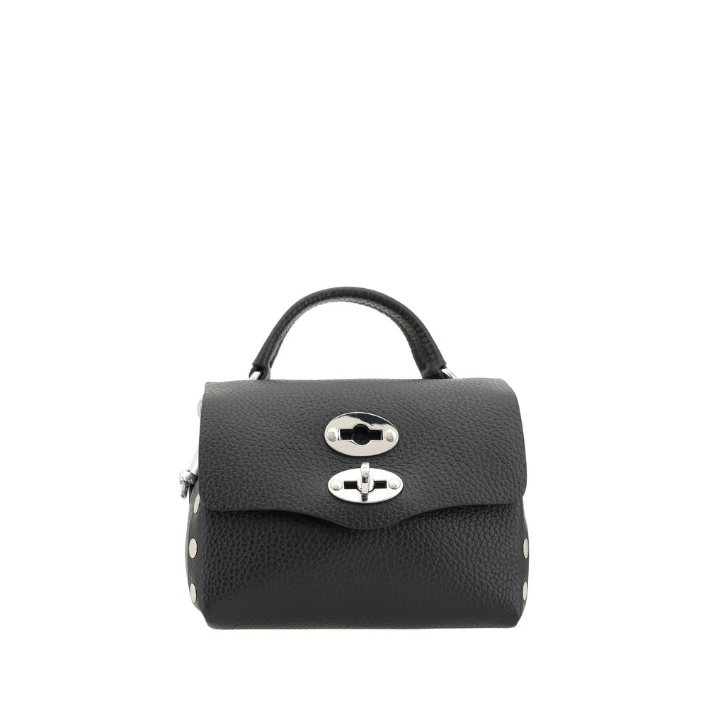Zanellato Black Calf Leather Bos Taurus Shoulder Bag | Regal Royce