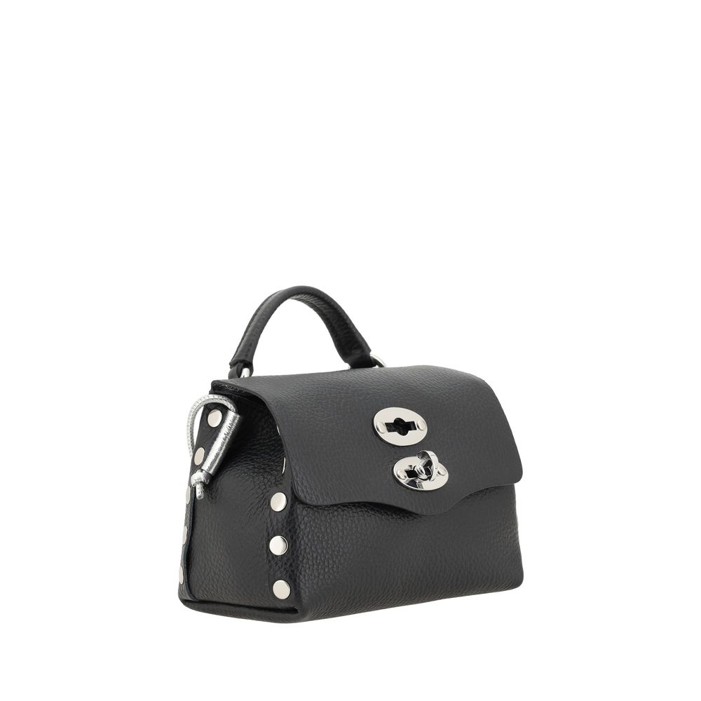 Zanellato Black Calf Leather Bos Taurus Shoulder Bag | Regal Royce