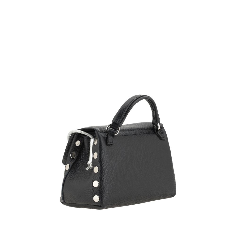 Zanellato Black Calf Leather Bos Taurus Shoulder Bag | Regal Royce