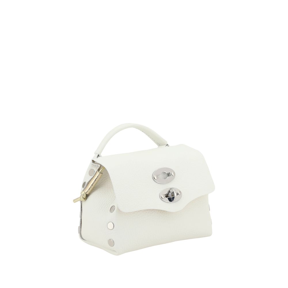 Zanellato White Calf Leather Bos Taurus Shoulder Bag | Regal Royce