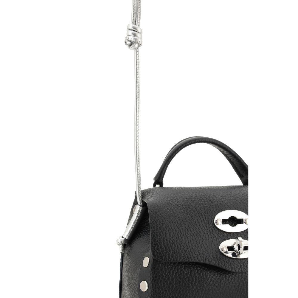 Zanellato Black Calf Leather Bos Taurus Shoulder Bag | Regal Royce