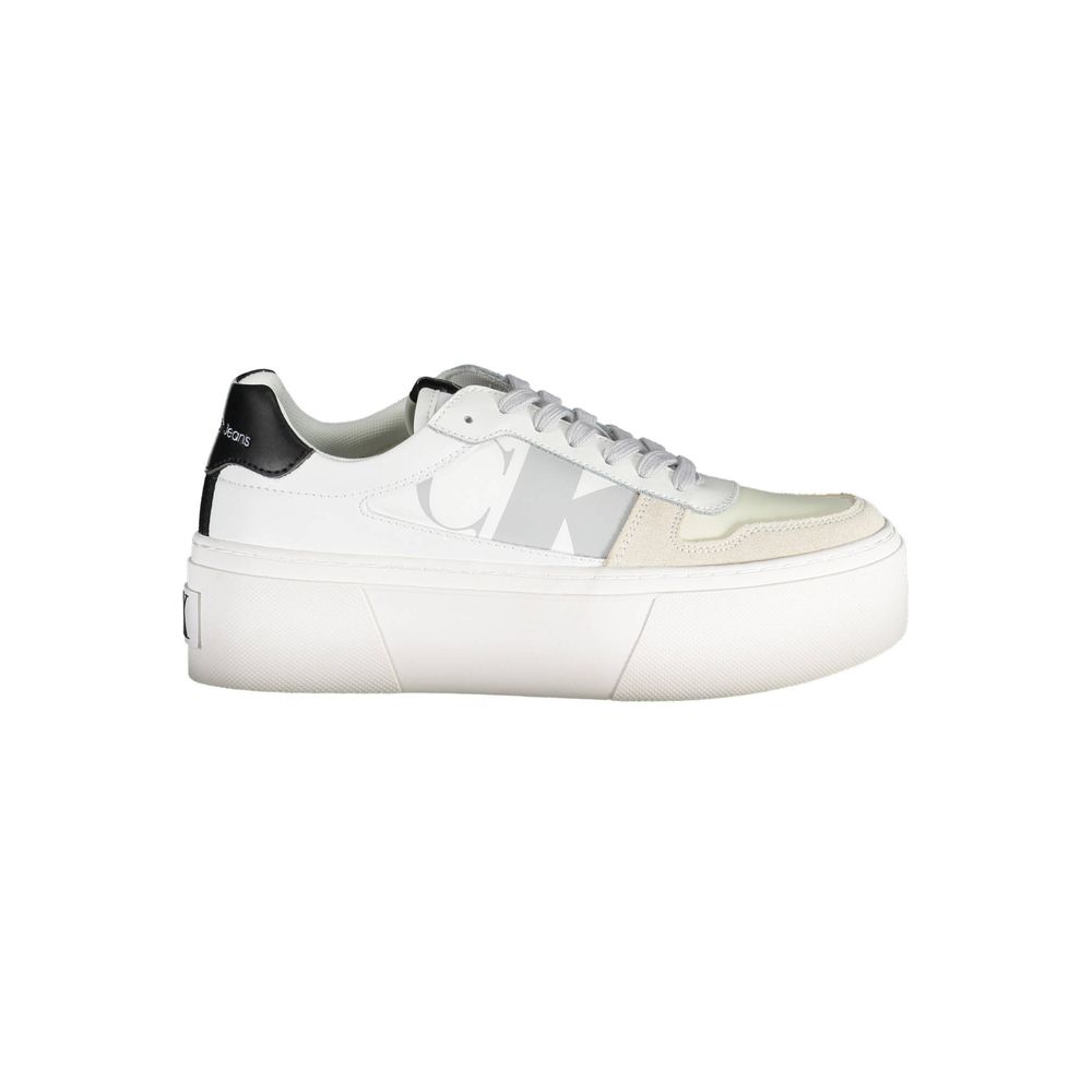 Calvin Klein White Polyester Women's Sneaker | Regal Royce