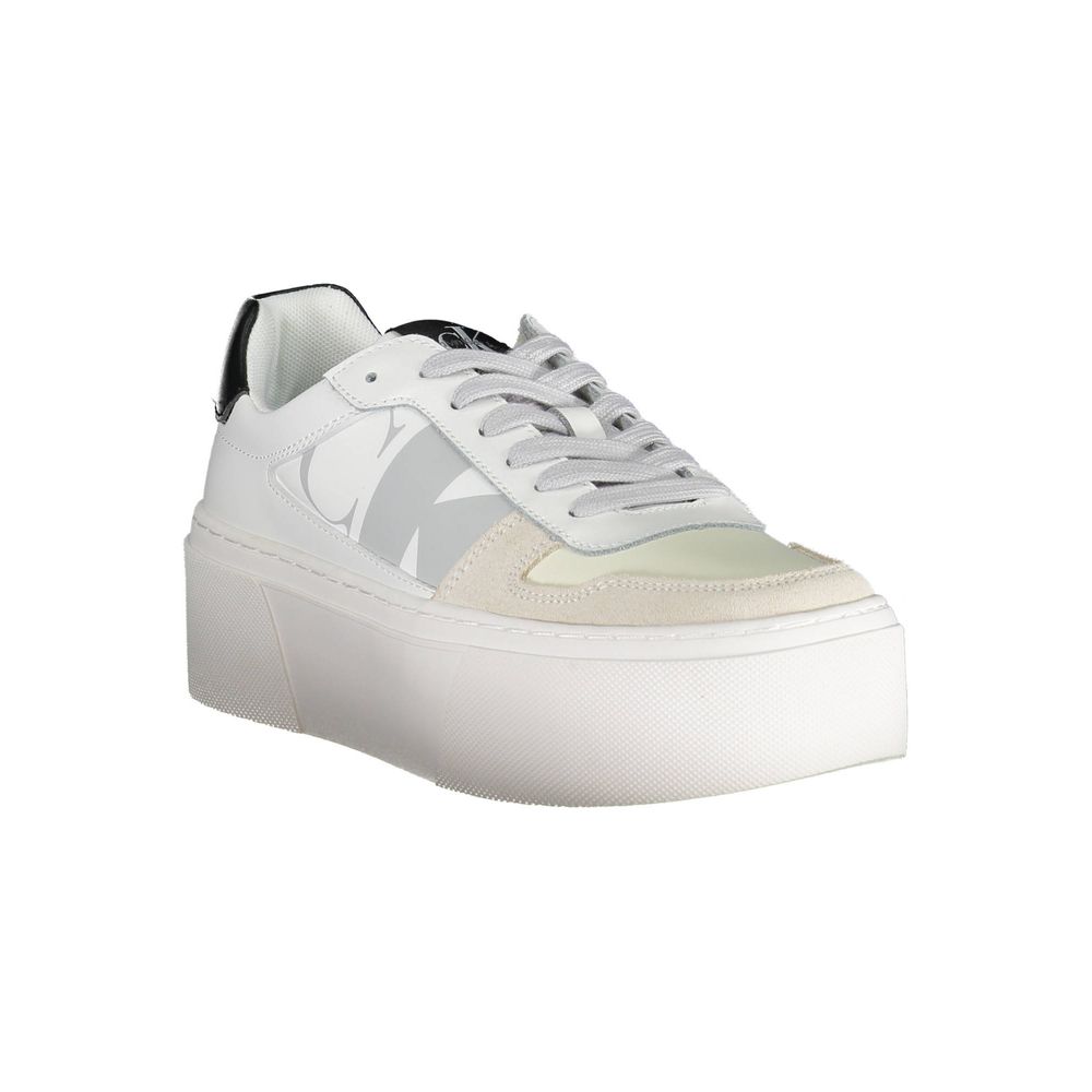 Calvin Klein White Polyester Women's Sneaker | Regal Royce