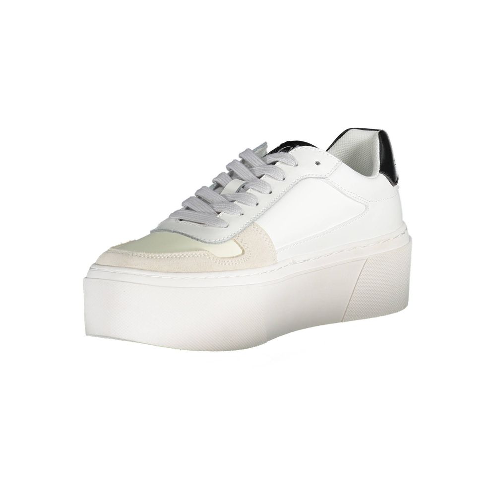 Calvin Klein White Polyester Women's Sneaker | Regal Royce