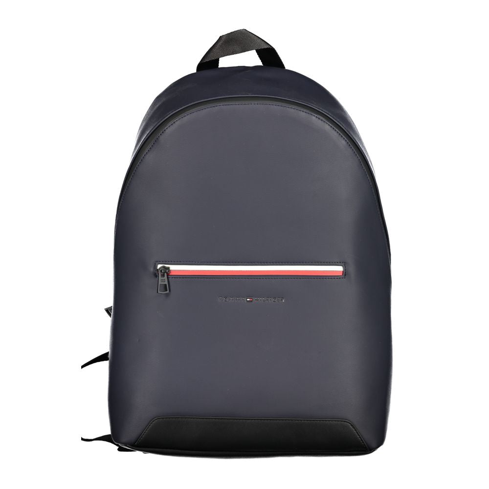 Tommy Hilfiger Blue Polyurethane Men's Backpack with Adjustable Straps | Regal Royce