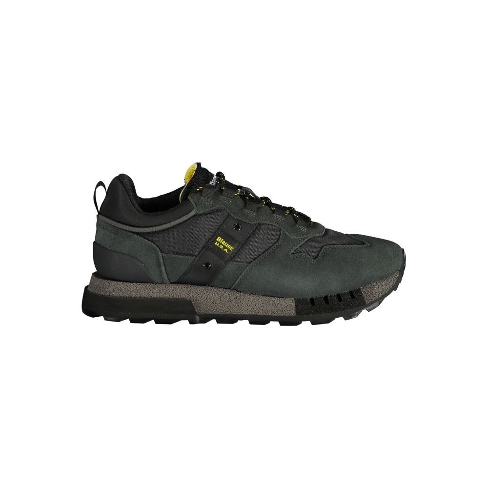 Blauer Black Polyethylene Men Sneaker | Regal Royce