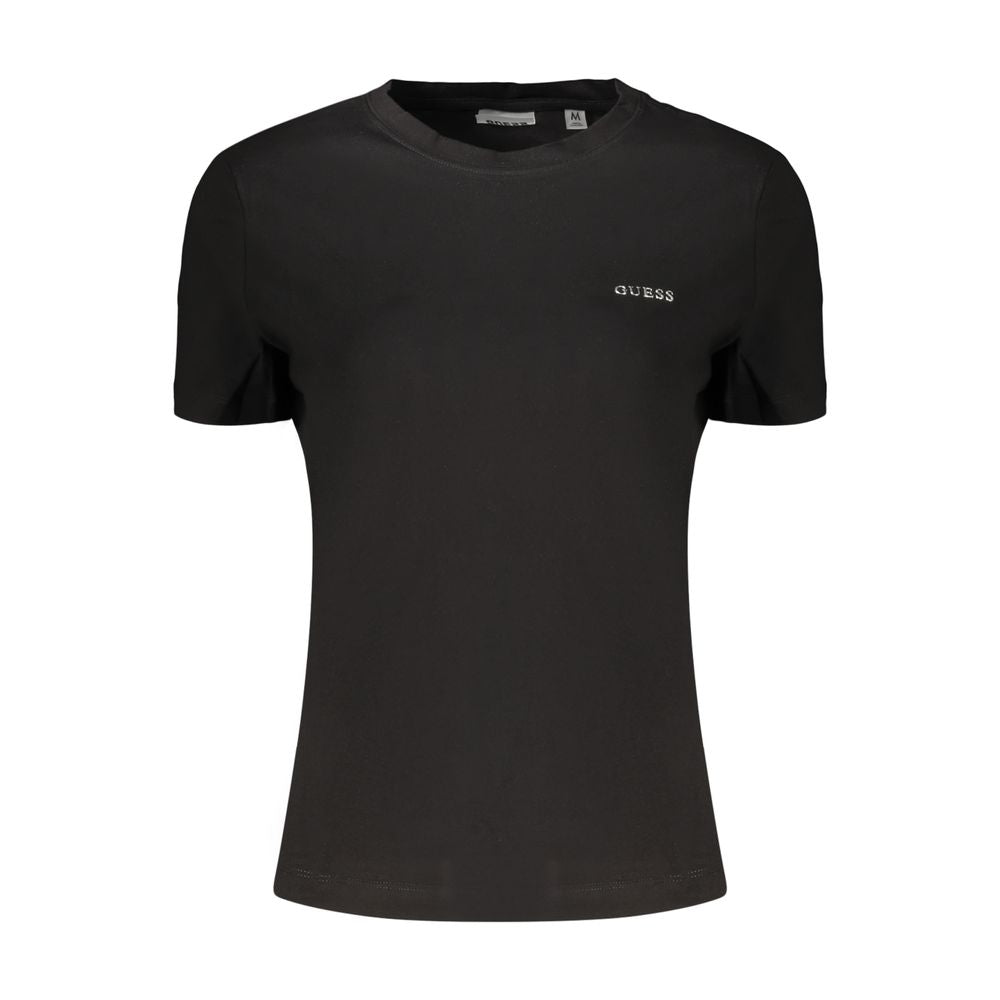 Guess Jeans Black Cotton Women's T-Shirt | Regal Royce