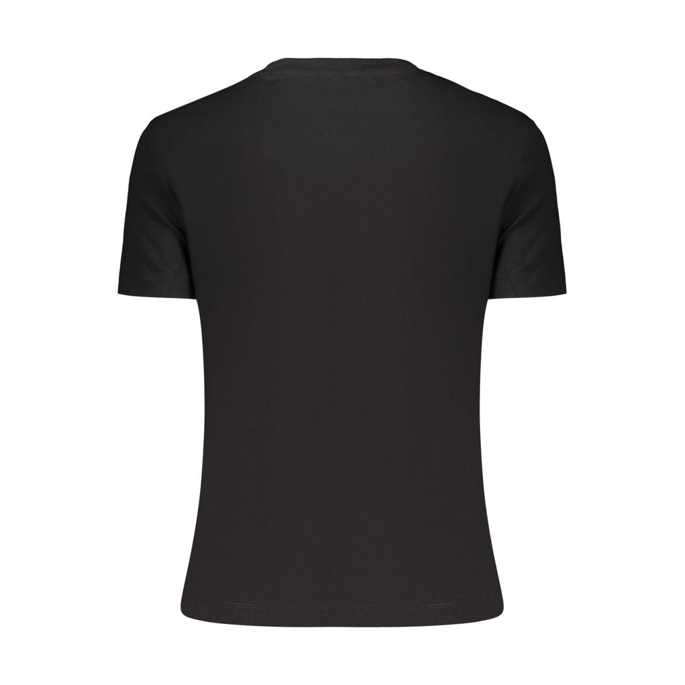 Guess Jeans Black Cotton Women's T-Shirt | Regal Royce