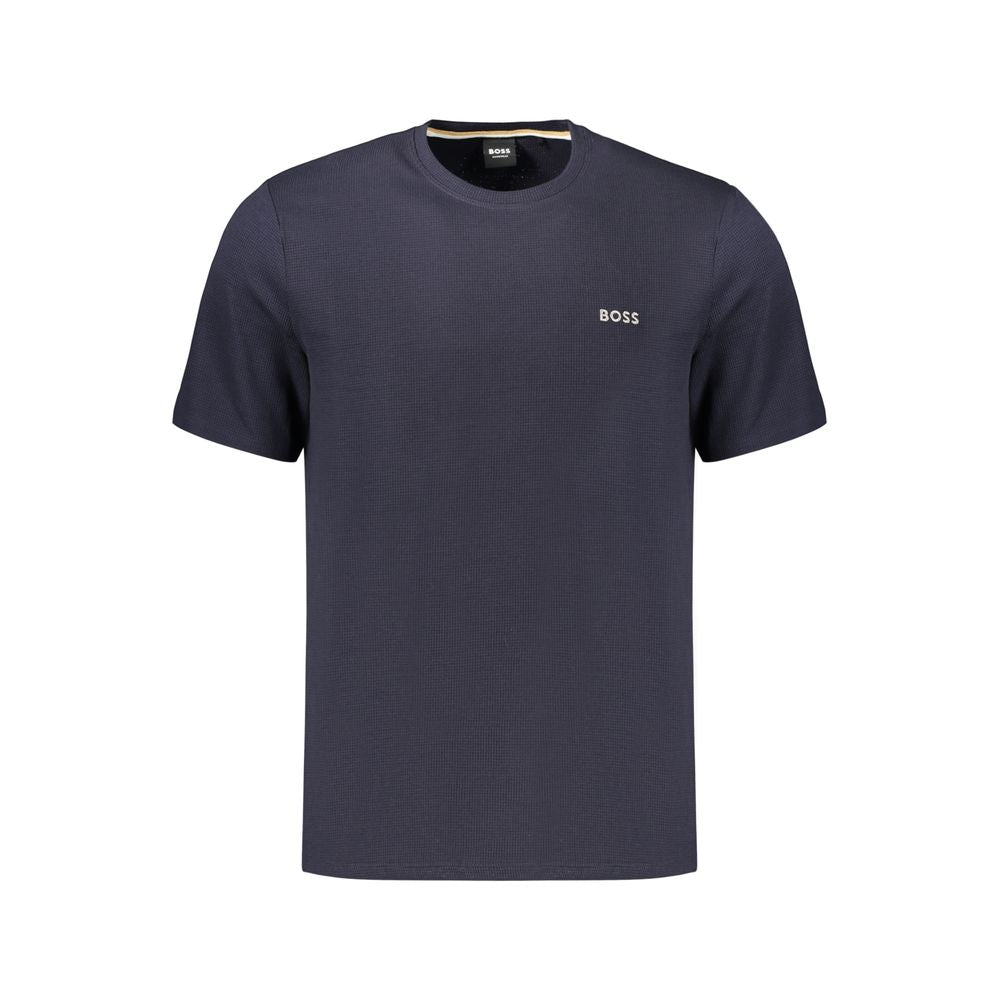 Hugo Boss Blue Cotton Men's T-Shirt | Regal Royce