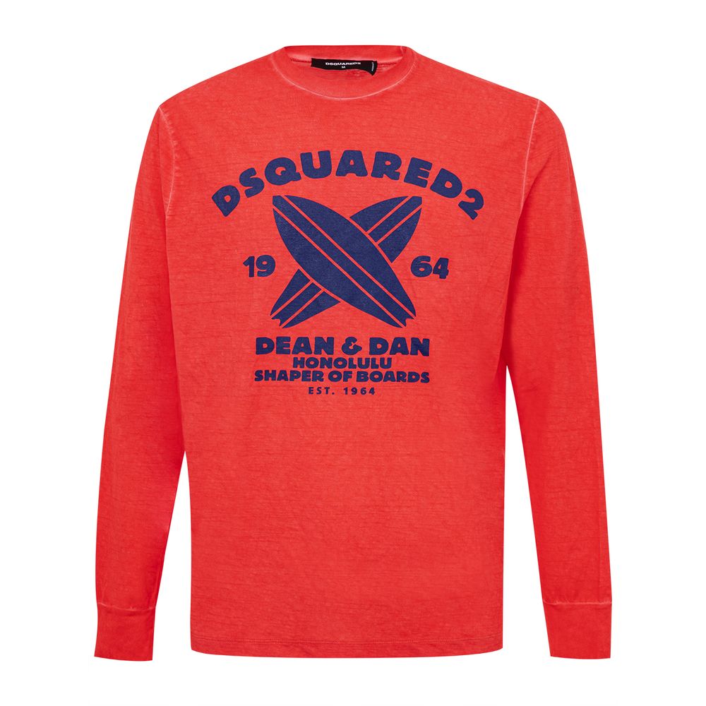 Dsquared² Red Cotton T-Shirt | Regal Royce