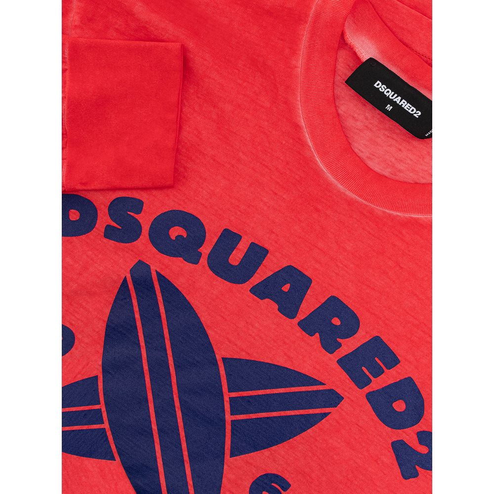 Dsquared² Red Cotton T-Shirt | Regal Royce