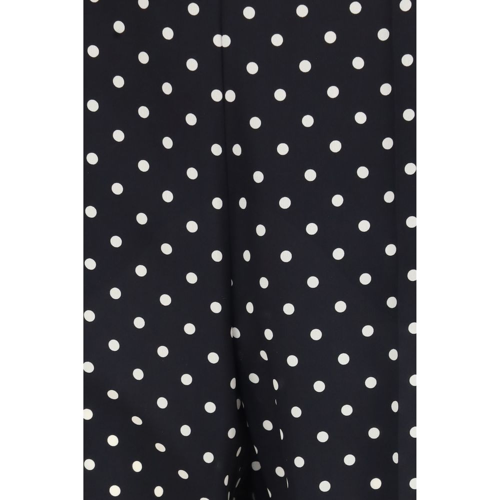 Valentino Black Silk Cropped Pants | Regal Royce