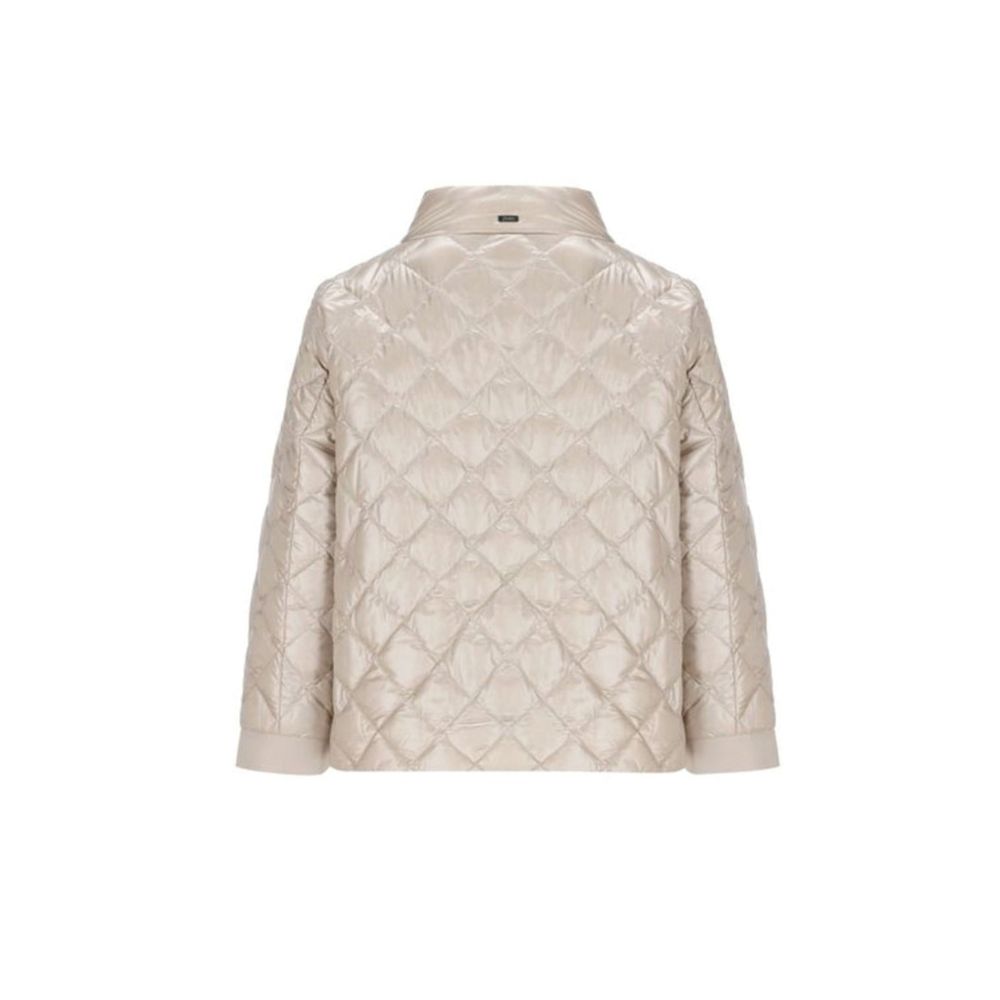 Herno Beige Polyamide Full-Length Jacket | Regal Royce